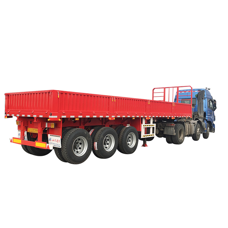 Best quality drop side semi cargo trailers for bulk cargo