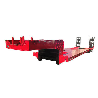 Low bed semi trailer-detachable low bed semi trailer