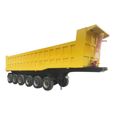 Rear dump semi trailer - delivery for sands and stones