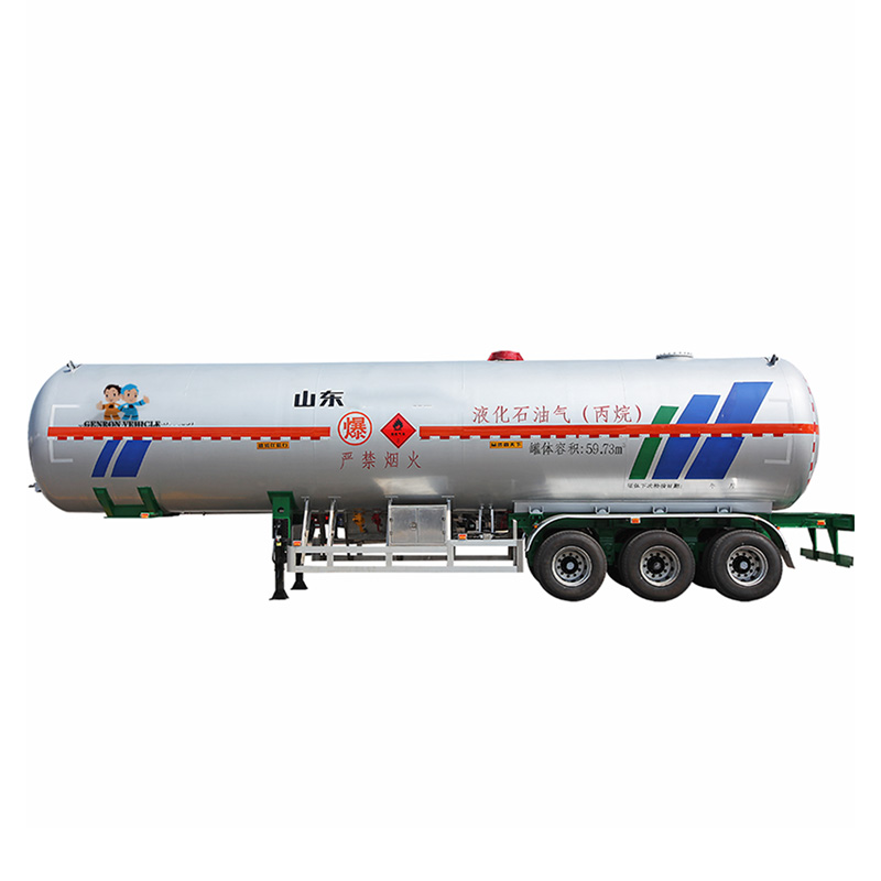 Lpg semi trailer-delivery for lpg