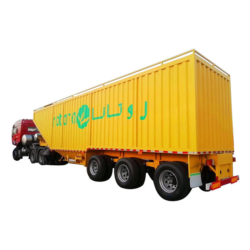 Steel box semi bed trailer-delivery food