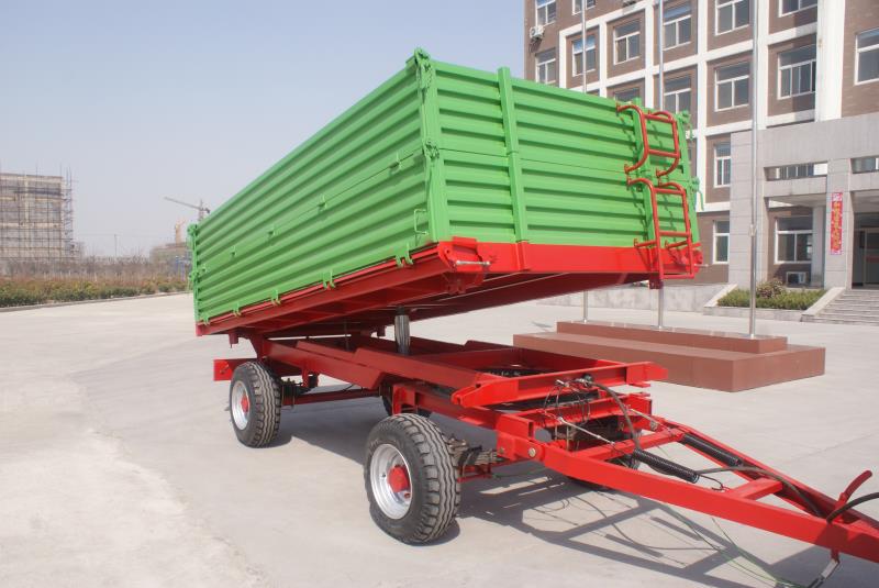 Genron top dump body trailer best manufacturer for truck-2