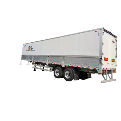 Side wing opening trailer-Delivery for light bubble goods and other bulk cargo