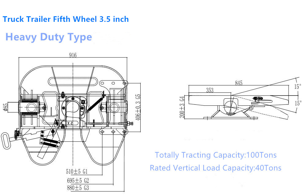 Csutom Fifth Wheel For Truck, Truck Trailer Parts Supplier | Genron