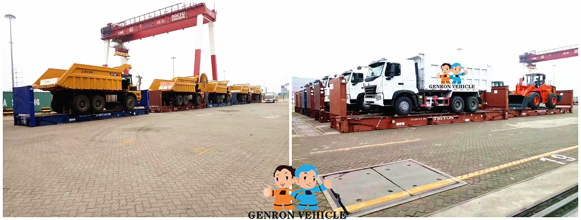 Genron practical cheap dump trailers for sale supply bulk buy-8