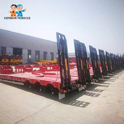 Semi low bed trailer About 8.5-13 T used to delivery heavy machinery