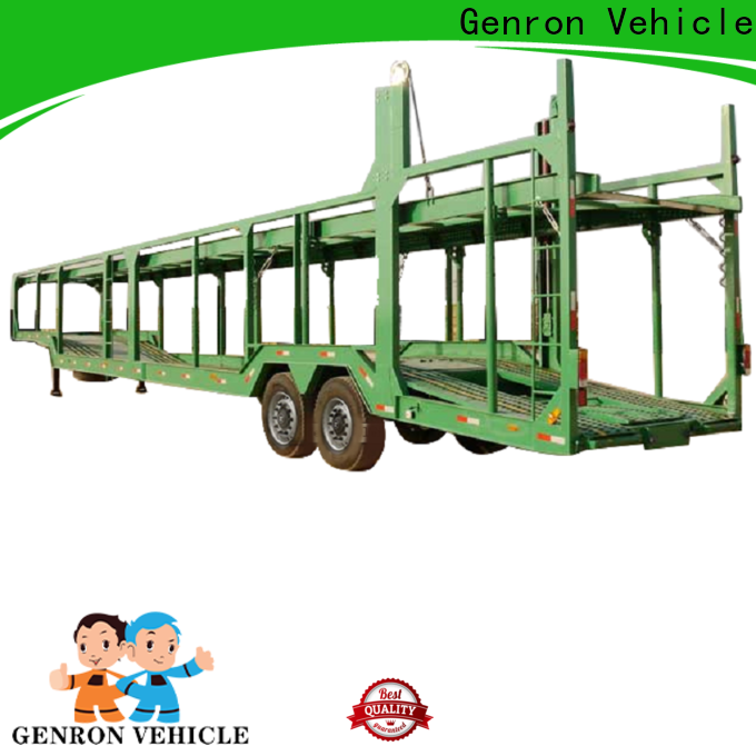 Genron best open car hauler trailer best manufacturer for promotion