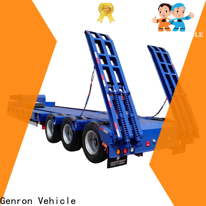 Genron low loader semi trailer suppliers on sale