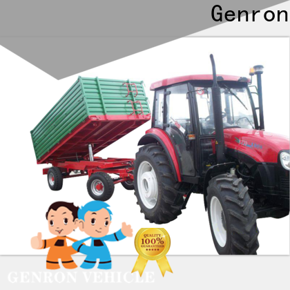 Genron top dump body trailer best manufacturer for truck